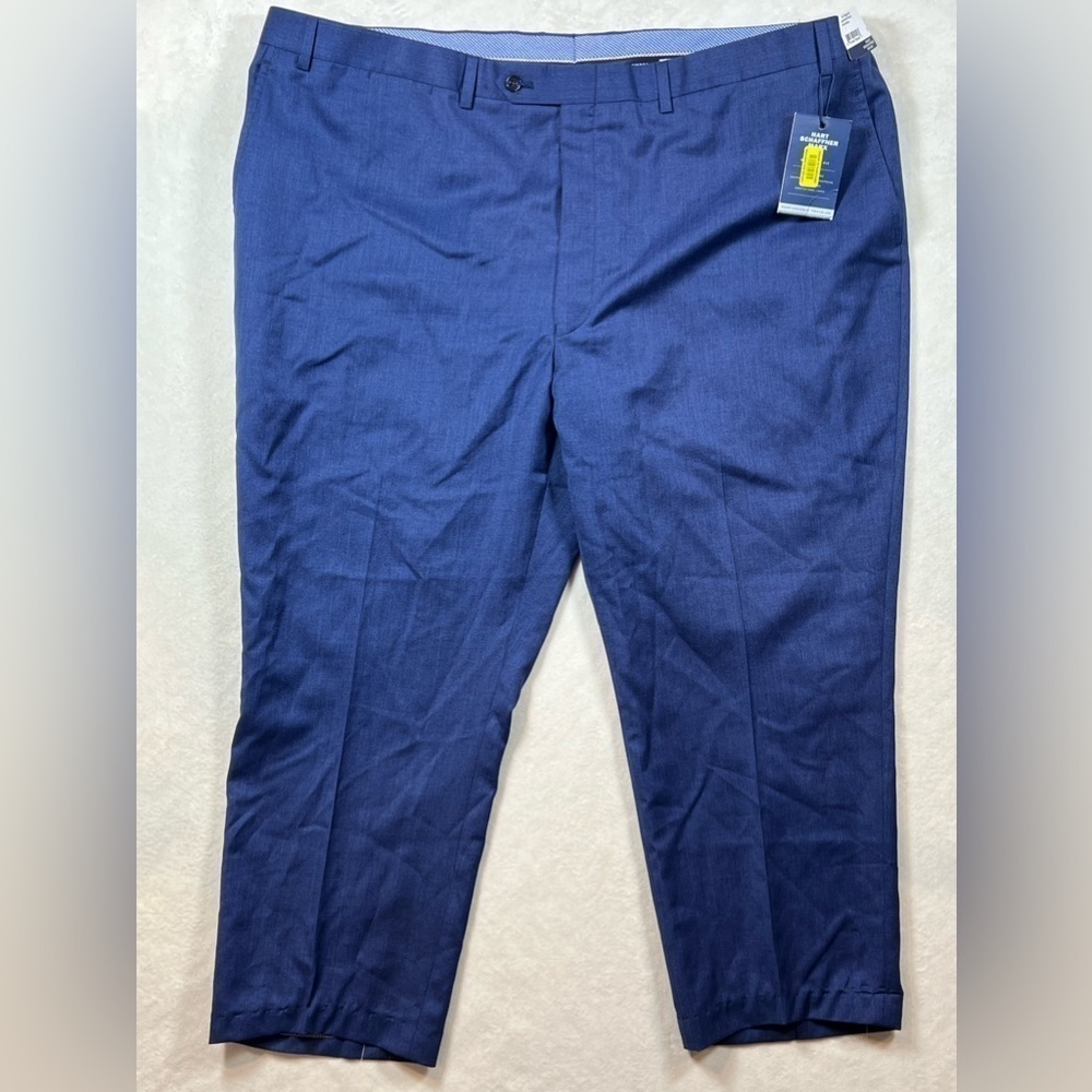 NWT Hart Schaffner Marx HSM Size 46 Traveler New York Fit 100% Wool Dress Pants